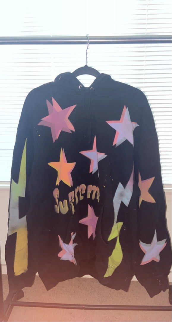 Supreme Gonz Stars Hooded Sweatshirt, Men's Fashion, Tops & Sets ...