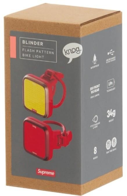 Supreme/Knog Blinder Bicycle Lights-