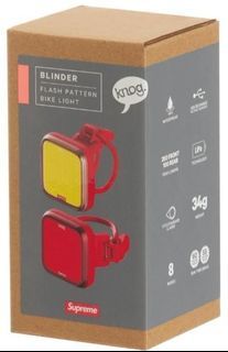 Supreme Knog limited edition light set for Brompton Chpt 3