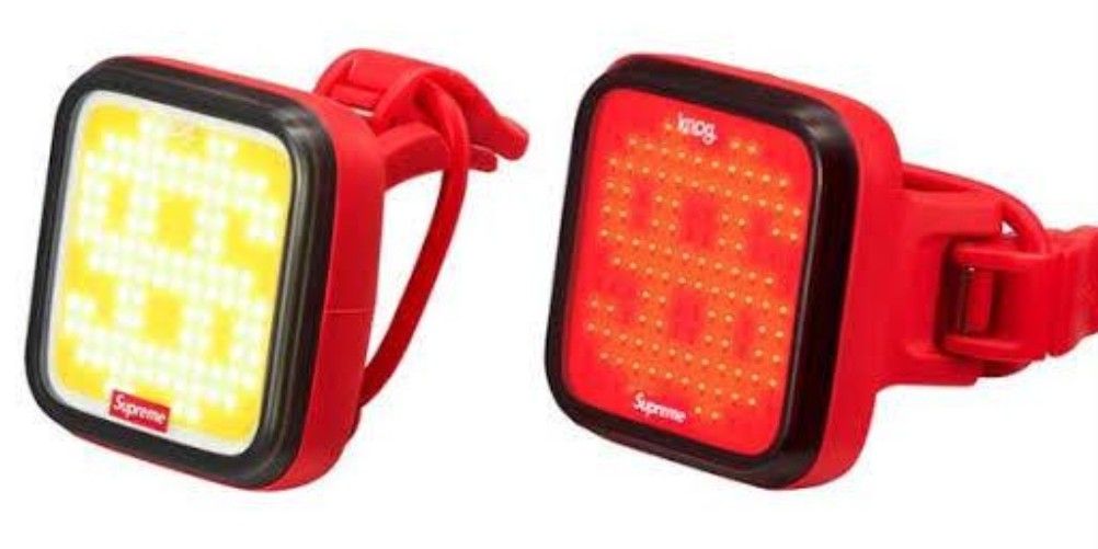 Supreme Knog limited edition light set for Brompton Chpt 3