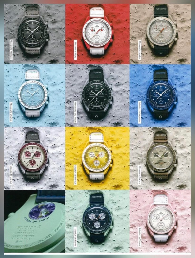 経典ブランド ⟡.·*.未使用 swatch×OMEGA ピンク⟡.·*. 腕時計