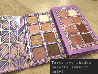Swatch only Tarte eyeshadow palette