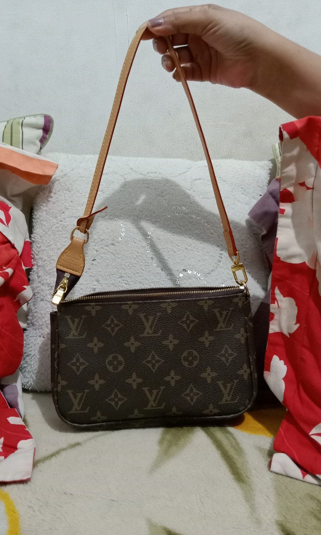 LV MOTARD POCHETTE MONOGRAM, Fesyen Wanita, Tas & Dompet di Carousell