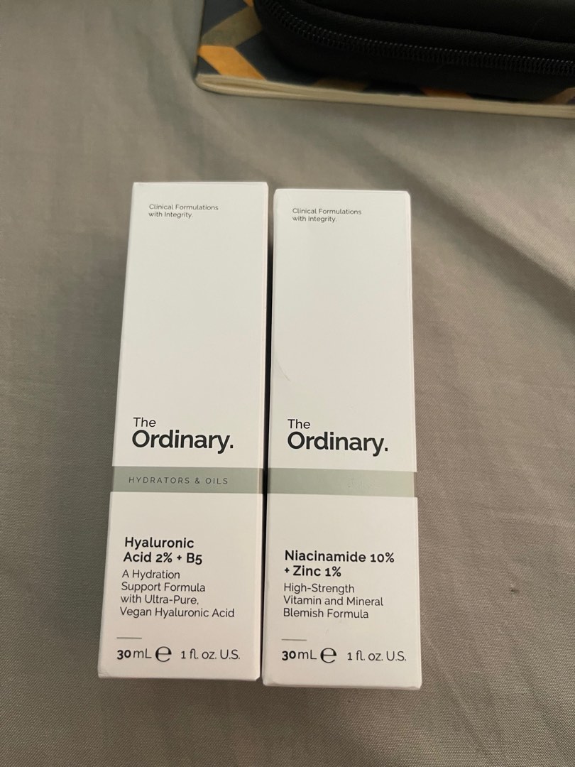 The Ordinary Hyaluronic Acid 2 and Niacinamide 10 + Zinc 1, Beauty & Personal Care, Face