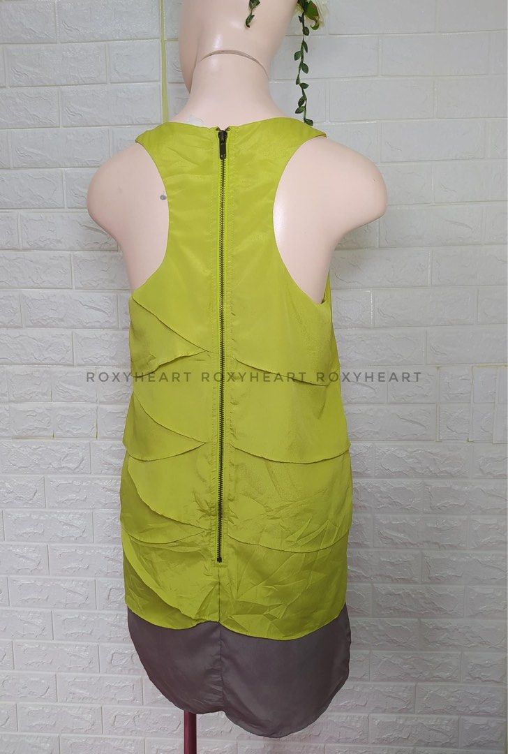 Apple Green Embroidered Two Piece Dress
