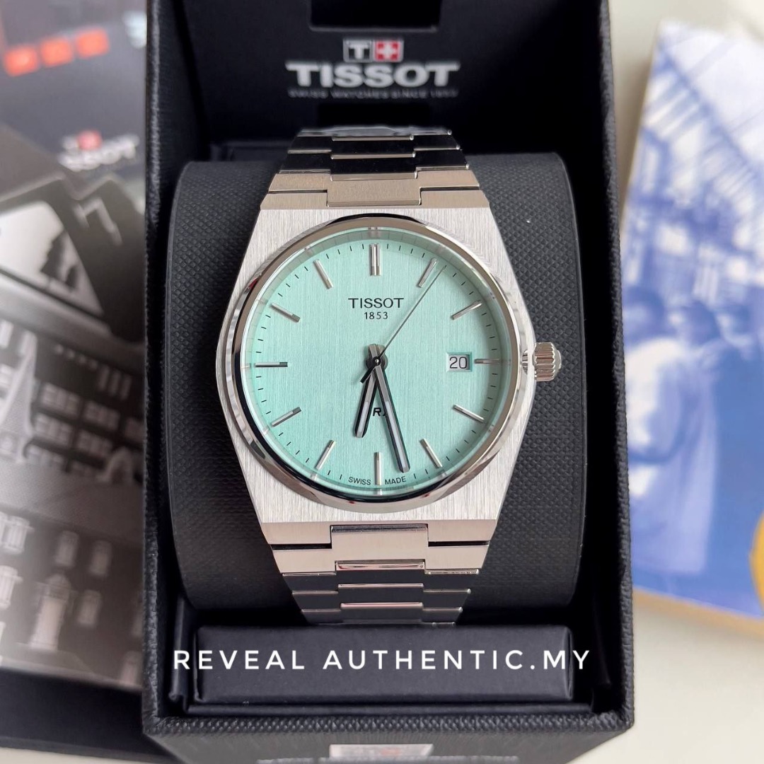 Tissot PRX Quartz EOL Mint Dial T137.410.11.091.00, Men's Fashion