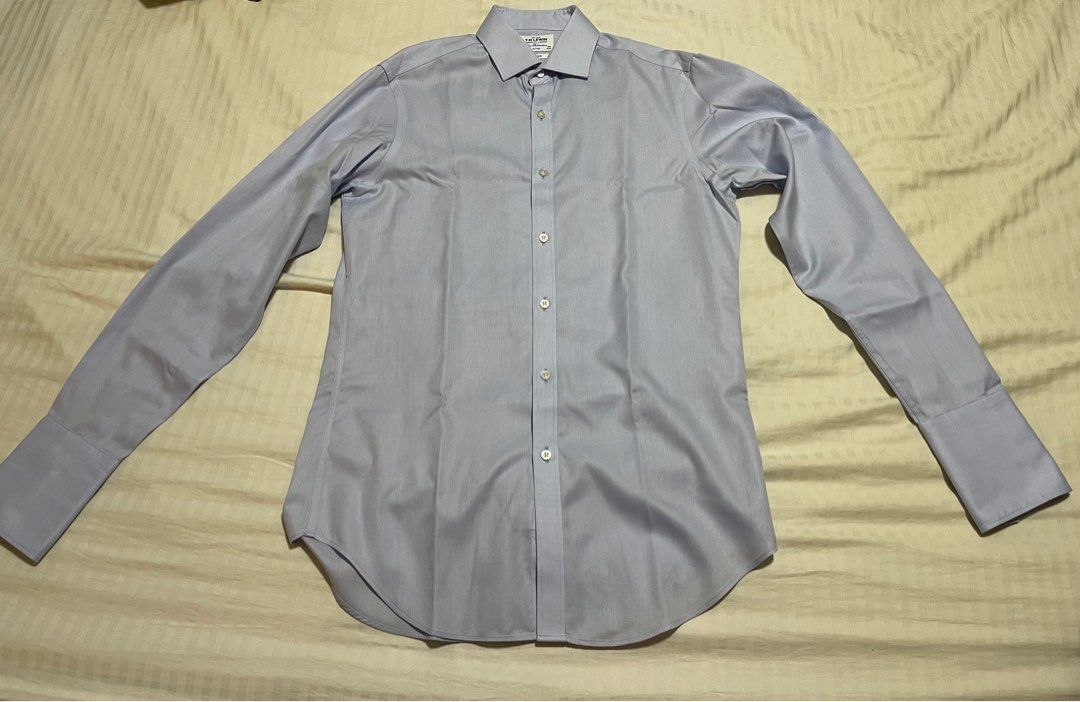 TM Lewin Formal Shirt (non iron) 15-1/2 light blue, Men's Fashion, Tops & Sets, Formal Shirts Carousell