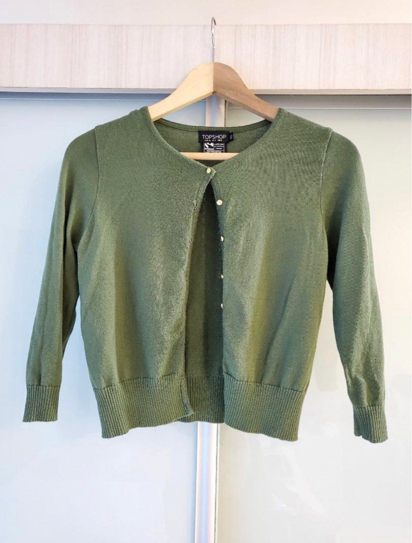 Topshop green clearance cardigan