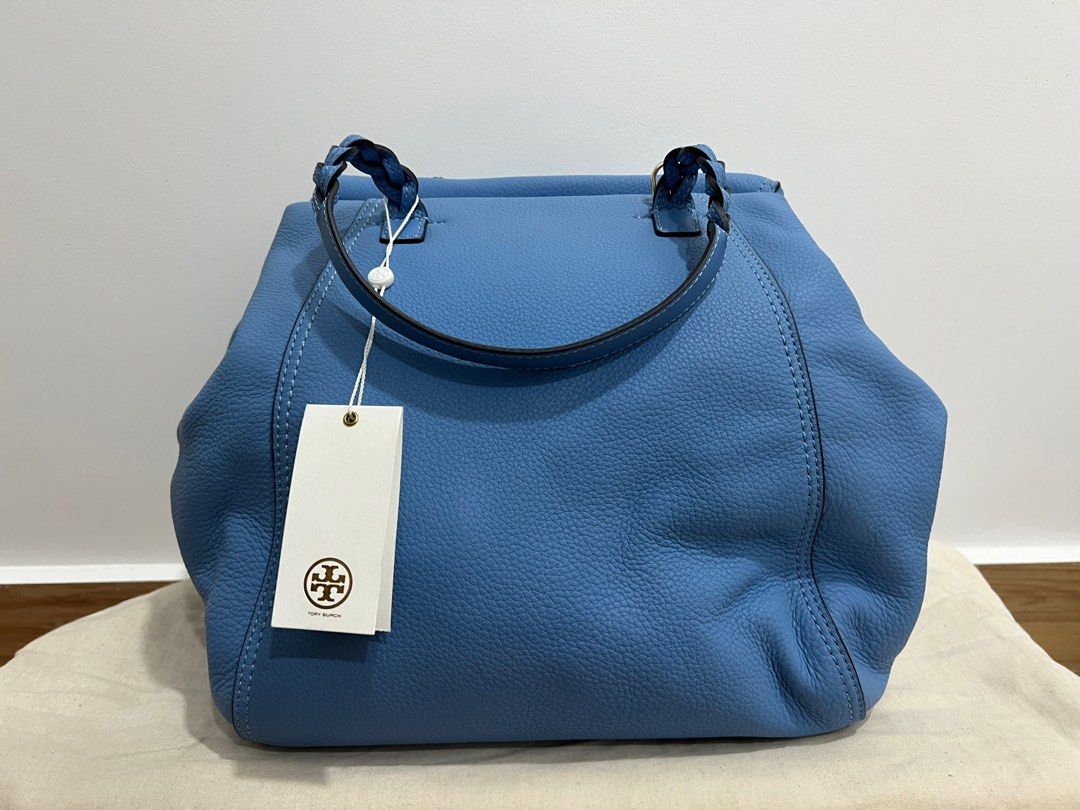 Tory burch half moon satchel large best sale
