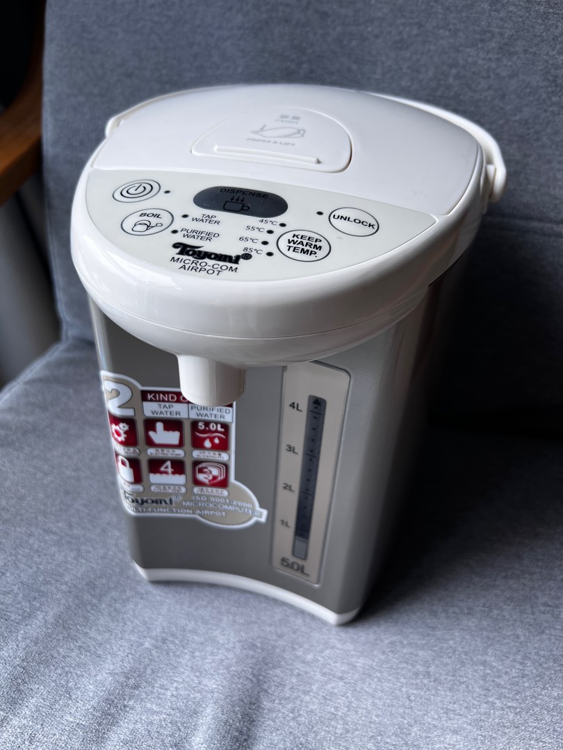 Toyomi 5 liter hot water air pot, TV & Home Appliances, Kitchen