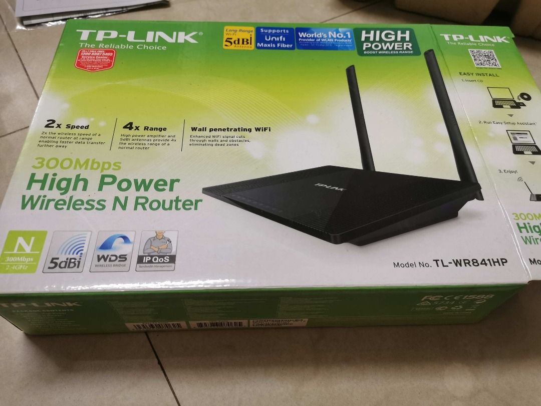 Tp-Link 300Mbps High Power Wireless N Router, Computers & Tech, Parts &  Accessories, Networking On Carousell