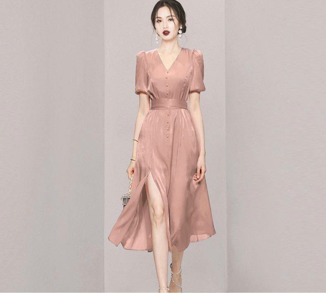 Casual rose gold dress store