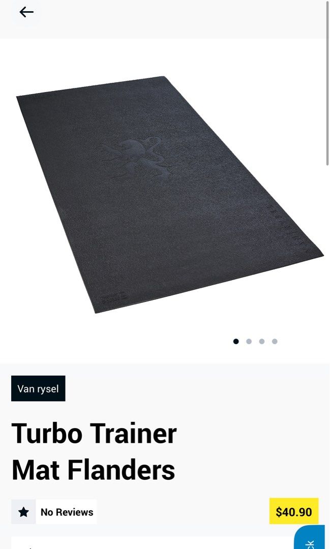 Van Rysel Turbo Trainer Mat Flanders (good as bike mat), Sports Equipment, Exercise & Fitness