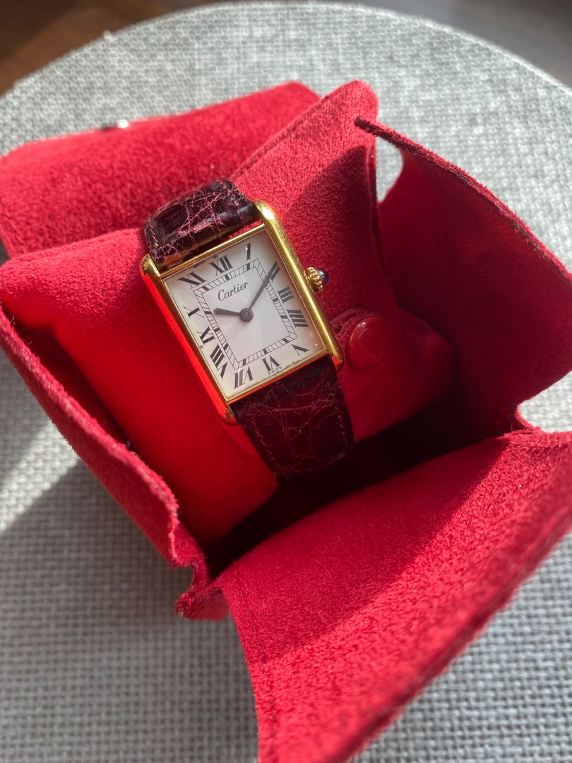 Cartier tank solo vintage on sale