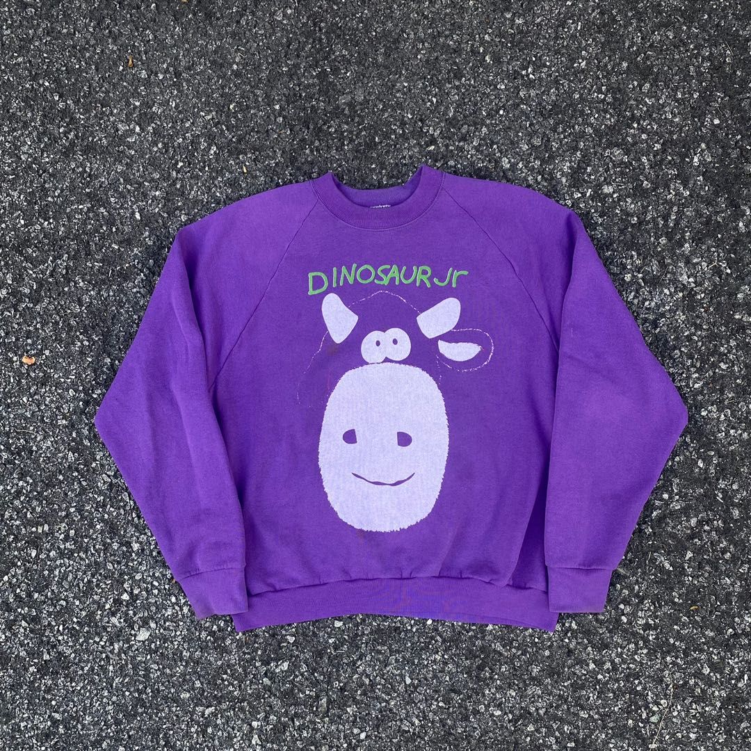 Vintage Dinosaur Jr Sweatshirt Vtg Grunge Band Promo Tee Men s Fashion Coats Jackets and Outerwear on Carousell