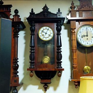 Vintage Spring-Driven Vienna Wall Clock