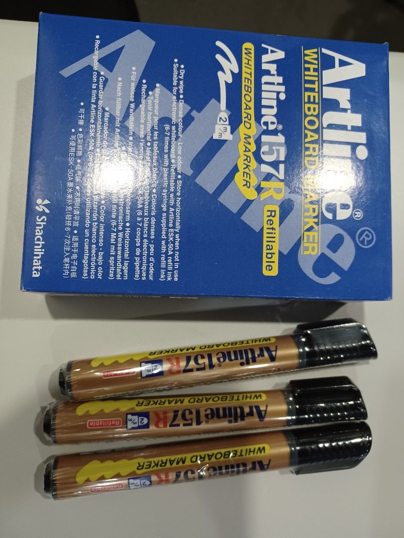 Whiteboard Marker (Category: Stationery & School Supplies) located in Quezon City. Submitted by bellemarketing (Listing ID 1216748972, Image 2). Description: Whiteboard Marker black blue red For pick up @ q.c.