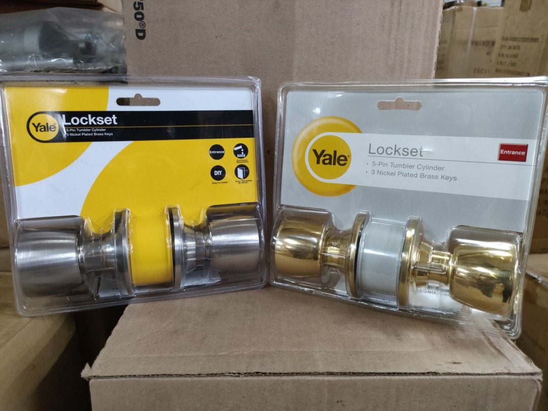 Yale Cylindrical Entrance Door Lockset VMY5127 Stainless US32D, Brass ...