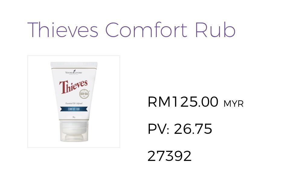 YOUNG LIVING THIEVES CHEST RUB, Beauty & Personal Care, Bath & Body