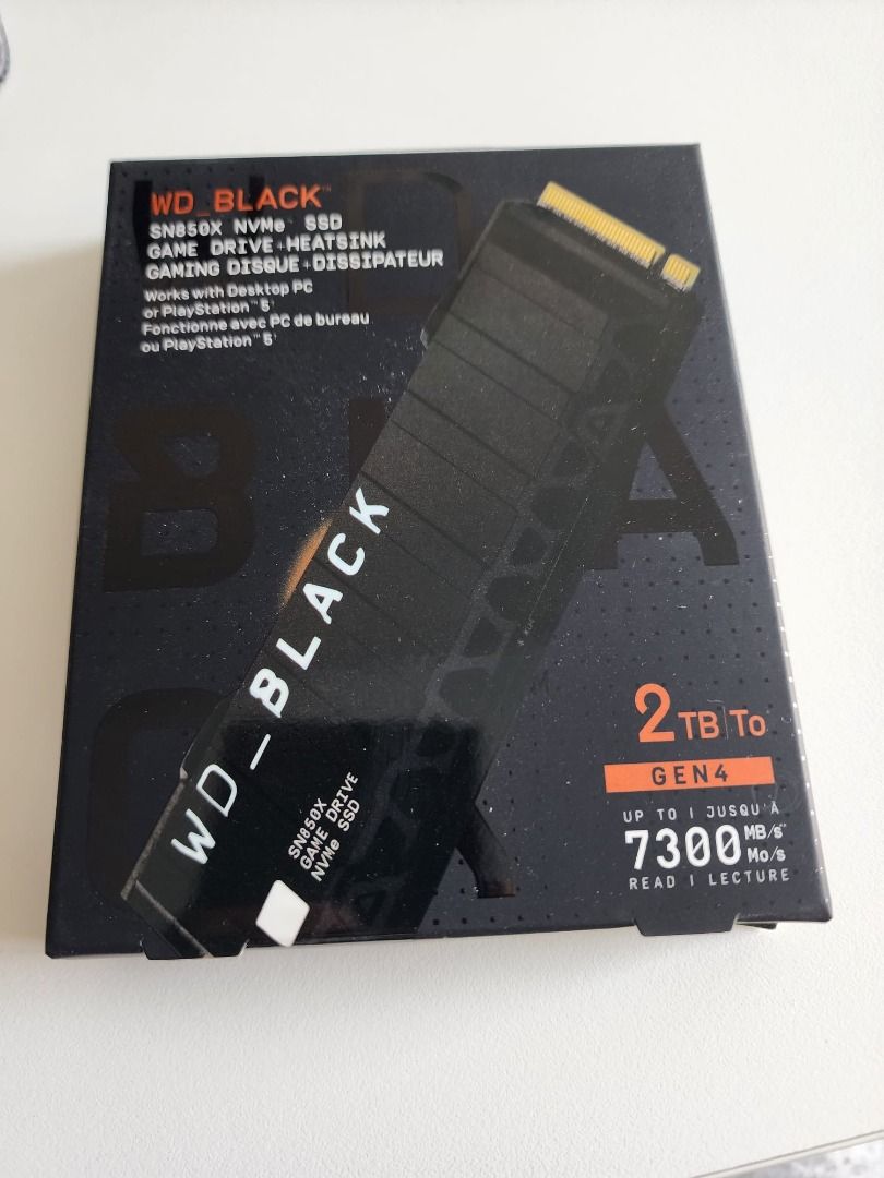 100% New and Unused. WD_BLACK 2TB SN850X NVMe Internal Gaming SSD