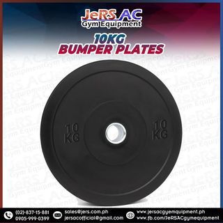 10kg Black Olympic Bumper Plates 1 Piece