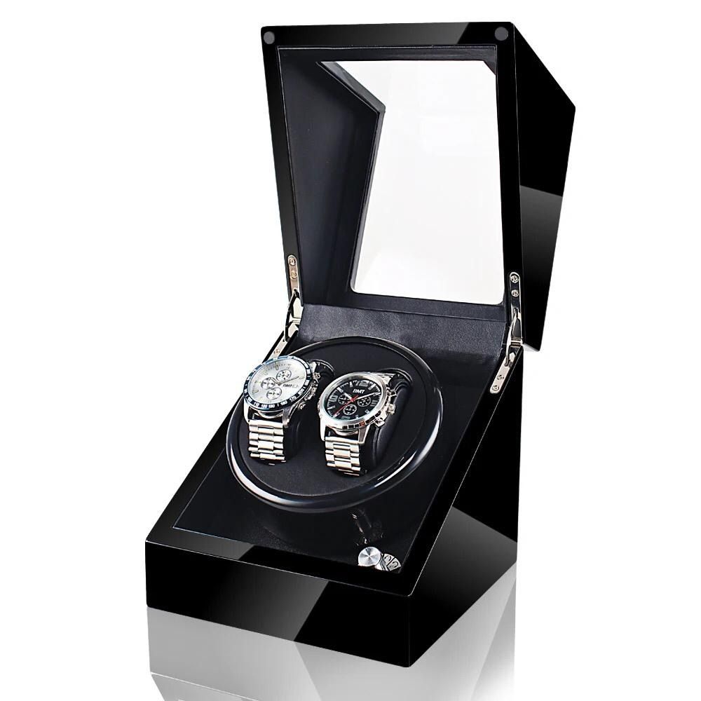 2 0 Glossy Black With Mode Automatic Watch Winder Box Display