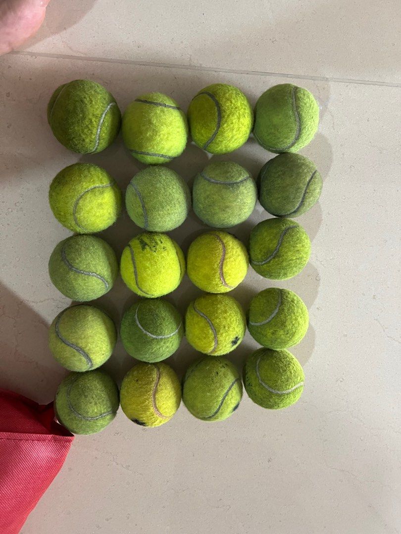 20 used tennis balls, Sports Equipment, Sports & Games, Racket & Ball