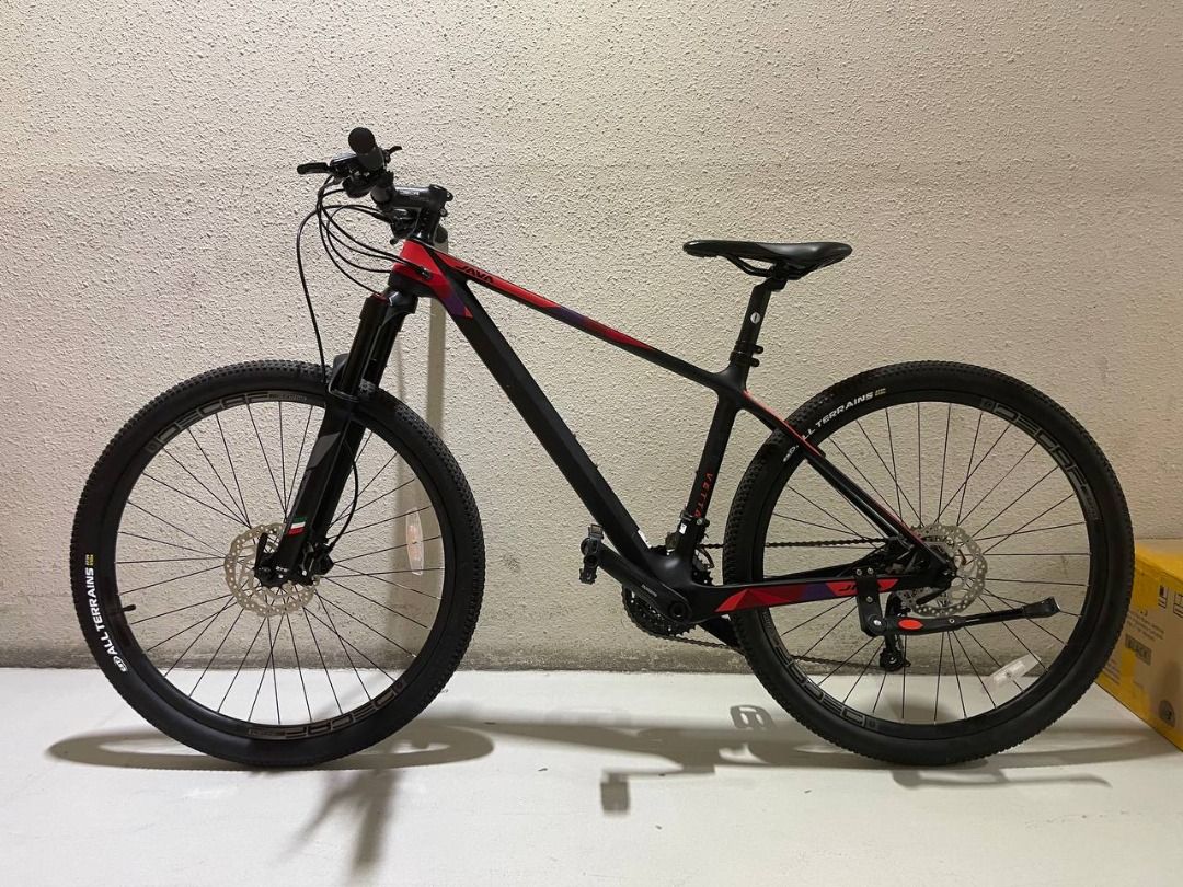 2nd Hand JAVA Vetta black red 27.5inch Carbon Frame 27 Speed MTB Bicycle