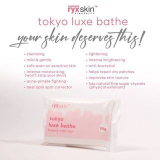 5pcs of RyxSkin Tokyo Luxe Bathe Soap /pack Beauty Milky Bar | RYX RYXSKINCERITY