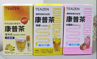 韓國 TEAZEN 康普茶沖泡飲5gx10包 水蜜桃 乳酸菌 康普茶
