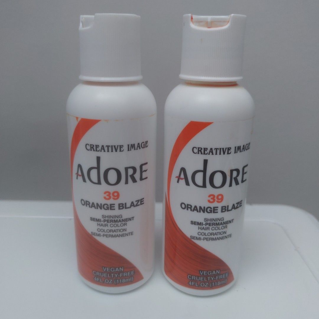 Adore Orange Blaze hair color discounted, Beauty & Personal Care, Hair on  Carousell