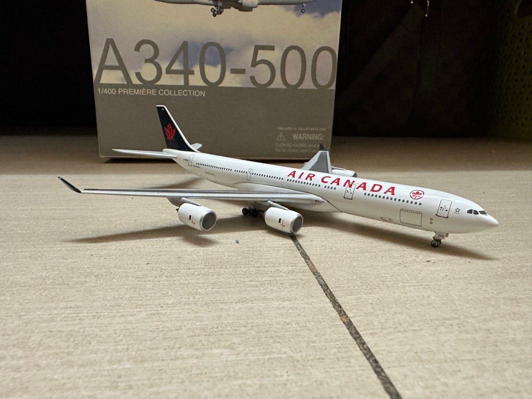 Air Canada A340-500 1:400 Dragon Wings, 興趣及遊戲, 玩具& 遊戲類