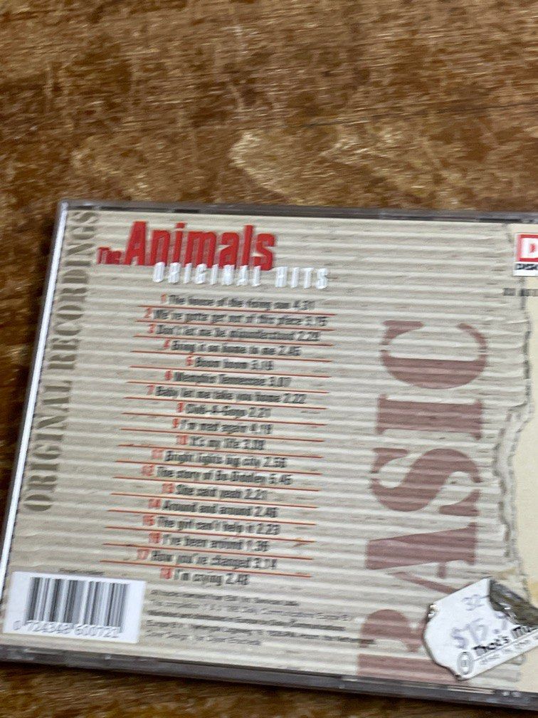The Animals - original hits, Hobbies & Toys, Music & Media, CDs & DVDs on  Carousell