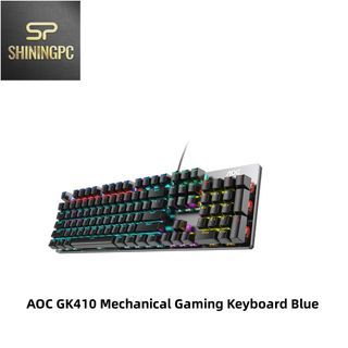 AOC Mechanical Switch Gaming Keyboard 104 key Blue Switch (GK410) GM 130 Gaming Mouse