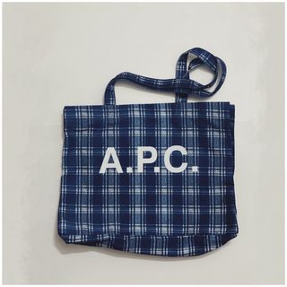A.P.C Check Open Top Reversible Tote