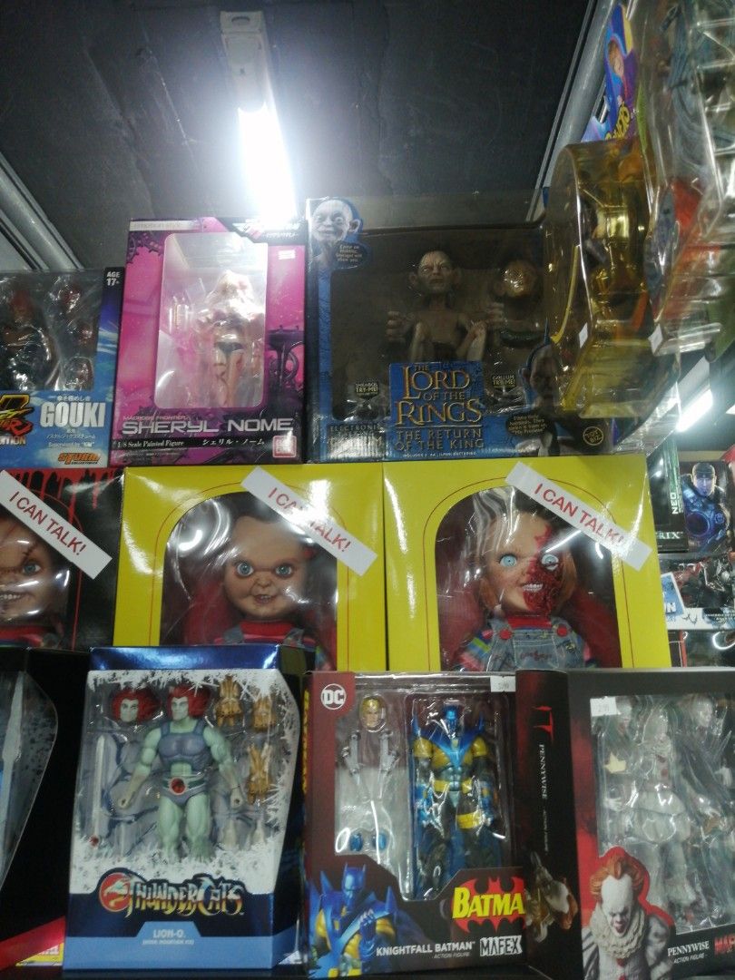 Assorted Mezco Mds, Super7 Thundercats etc. (Category: Figurines & Statues) located in San Juan City. Submitted by hezekiahtoys (Listing ID 1216927230, Image 2). Description: Mezco Toyz MDS Horror Mega Scale Valak The Nun. 12.5k Annabelle 8.5k Pennywise 8.5k Ghostface 8.5k Chucky & Tiffany. 20k Pizza face Chucky 9.5k Snearing Chucky. 9.5k Pennywise. 8.5k Pennywise Classic 7.5k Sam Trick r Treat Burst box 4k Beetlejuice 7.5k Jason Voorhees 8.5k Fr