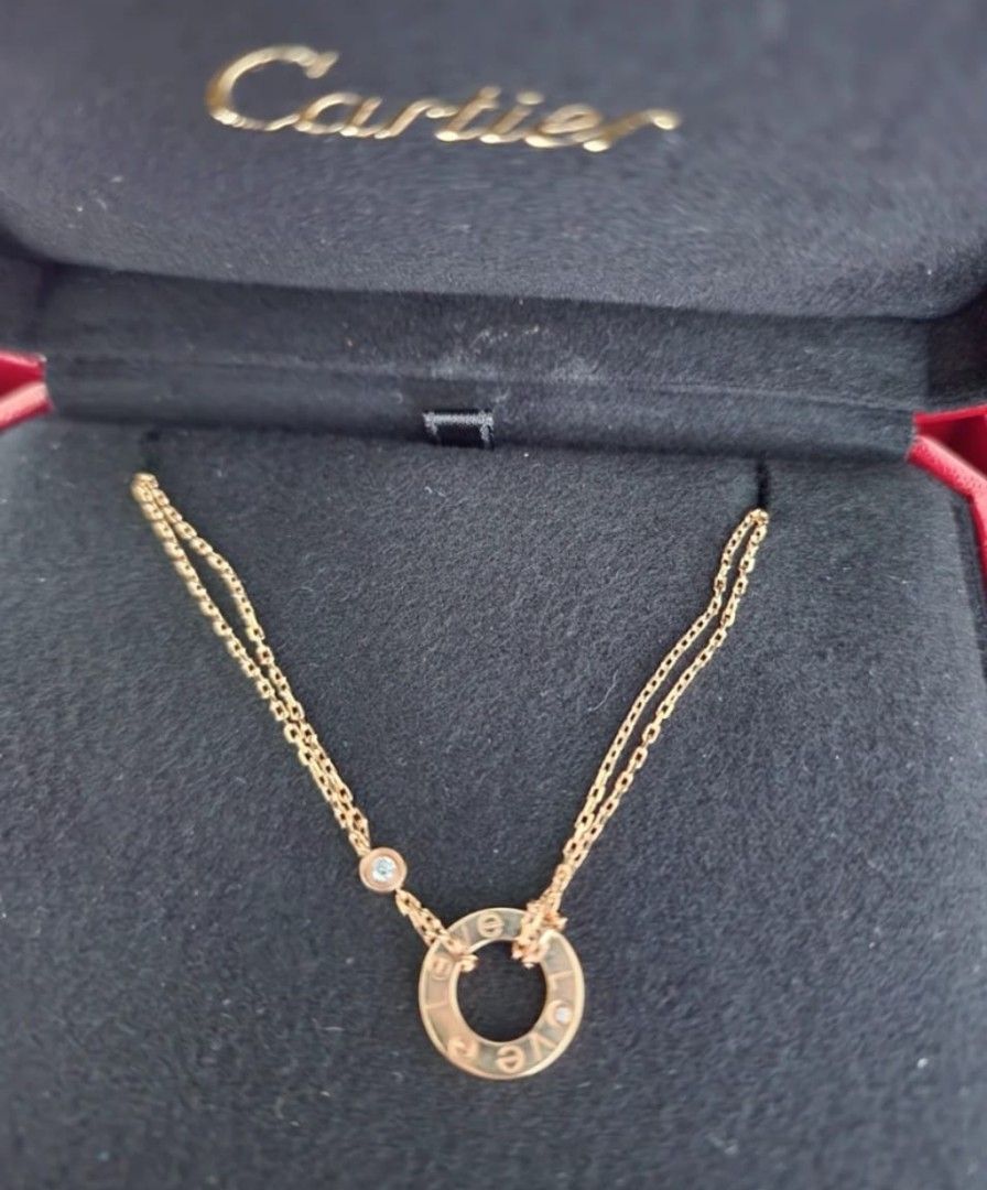 Cartier love necklace 2 diamonds online