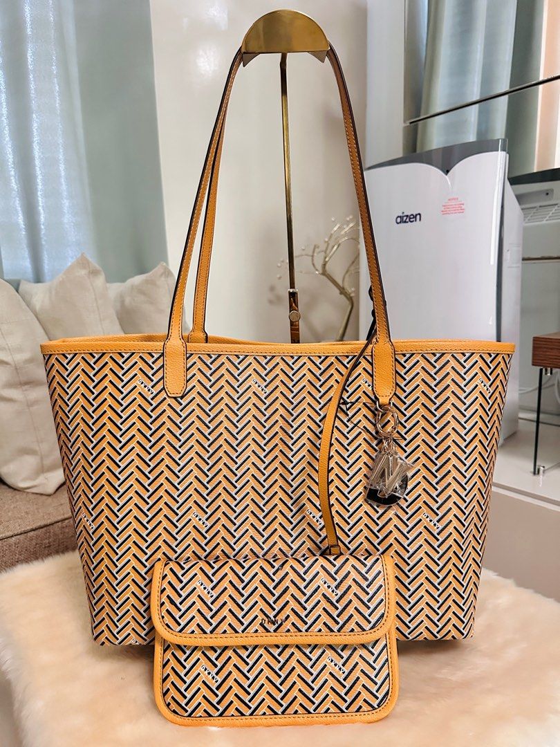 Authentic DKNY Reversible Tote Tory Burch Goyard Inspired