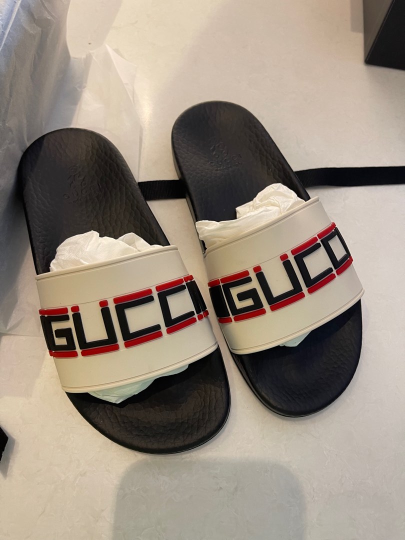 Authentic Gucci Slides Brand New, Babies & Kids, Babies & Kids Fashion ...