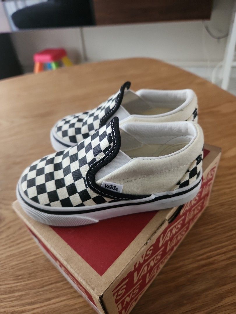 Checkered boys vans cheap
