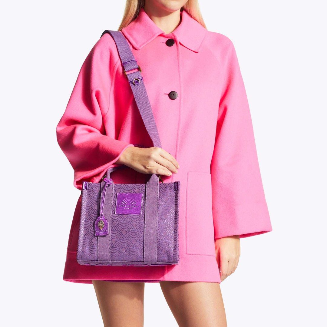 Kurt geiger mini top violet tote