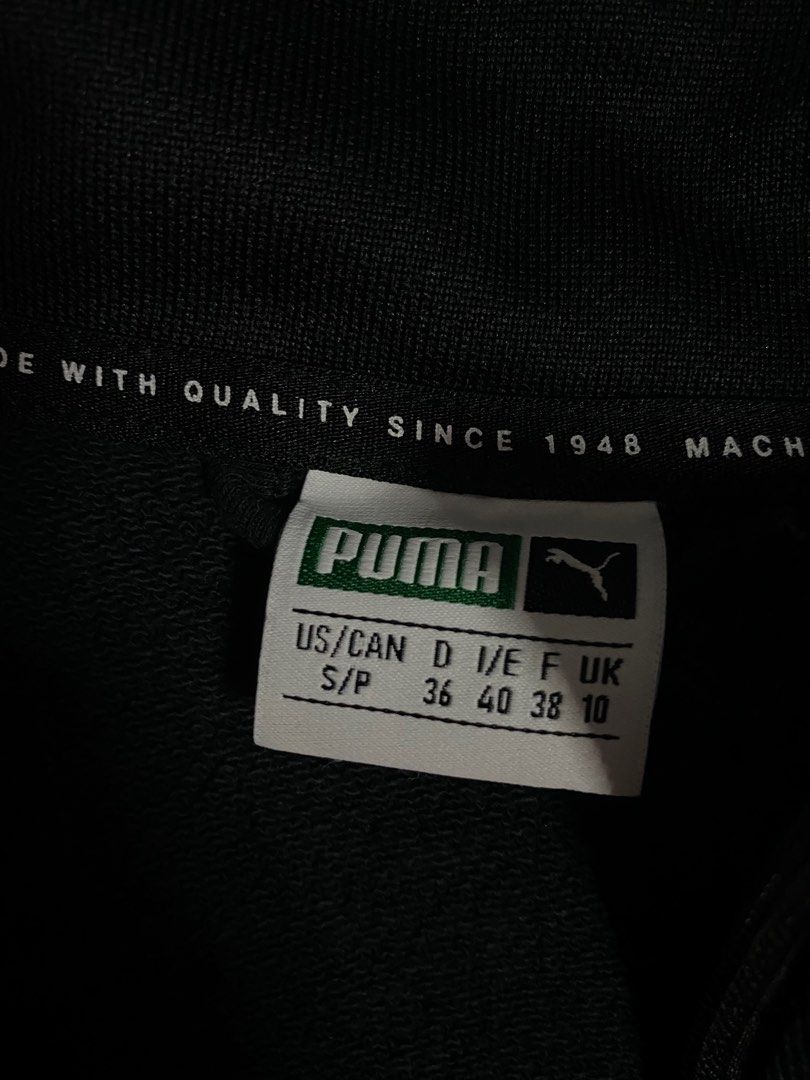 Puma metallic logo best sale track jacket