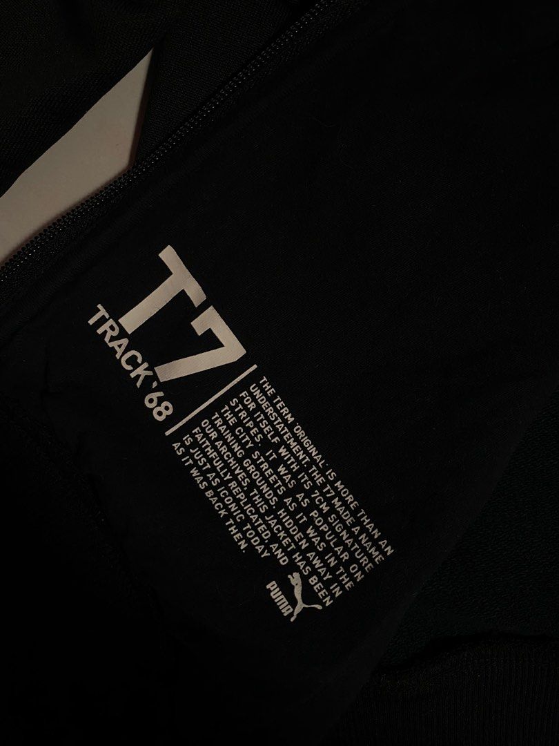 Authentic Puma Iconic T7 Track Jacket Black Women s Fashion