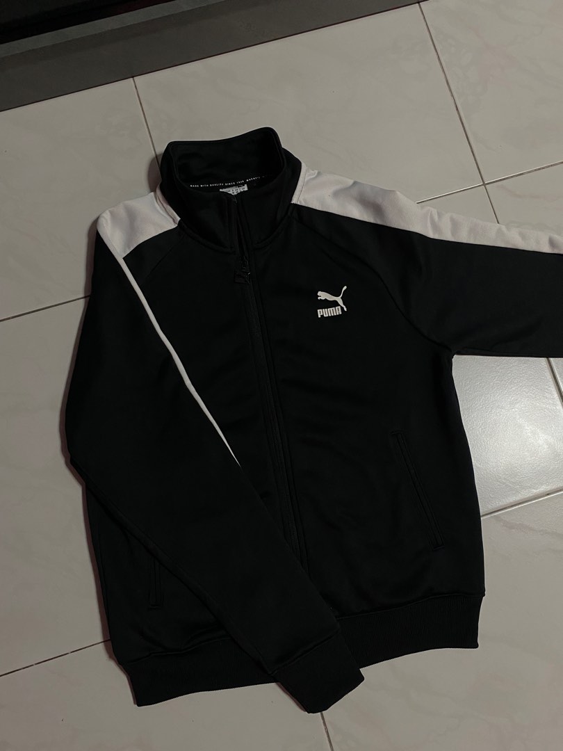 Authentic Puma Iconic T7 Track Jacket Black Women s Fashion