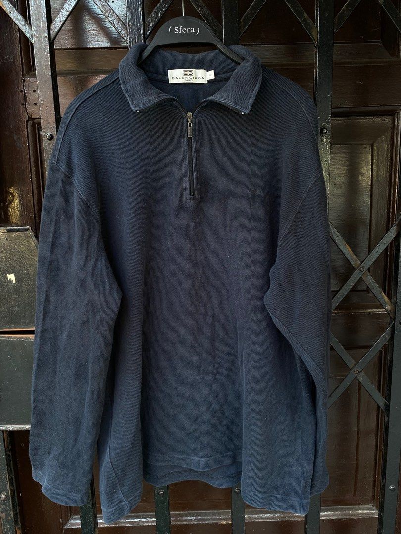 Balenciaga quarter zip Men s Fashion Coats Jackets and Outerwear on Carousell
