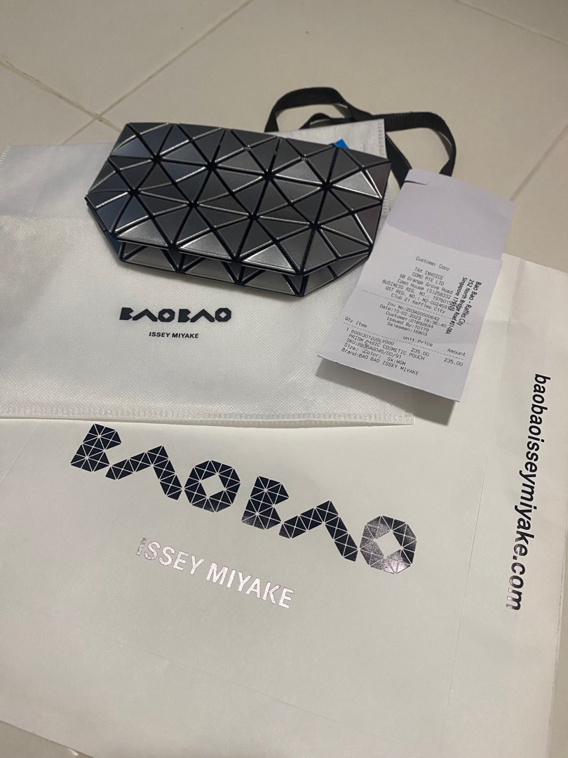 Bao Bao Issey Miyake cosmetic pouch, Luxury, Bags & Wallets on Carousell