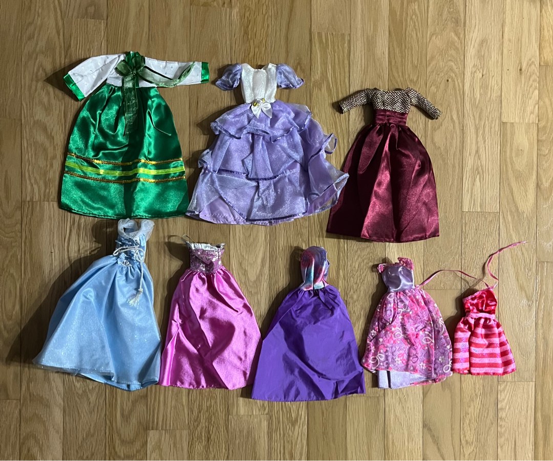 Barbie Dolls Evening Gowns and Dress, Hobbies & Toys, Toys & Games on Carousell