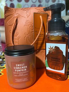 Bath and Body Works Scented Candle  and Hand Soap