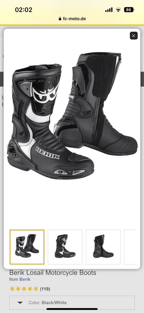 Berik losail motorcycle boots online