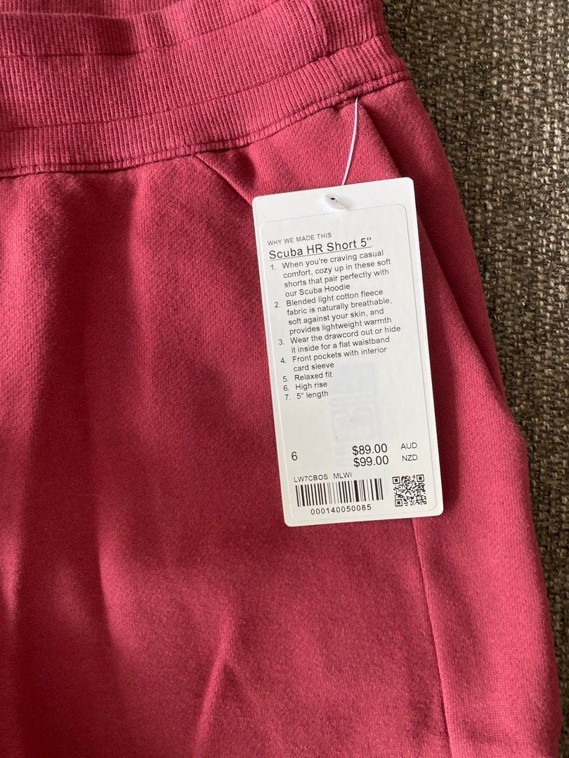 BNWT Lululemon Scuba HR Short 5”, Women's Fashion, Activewear on Carousell